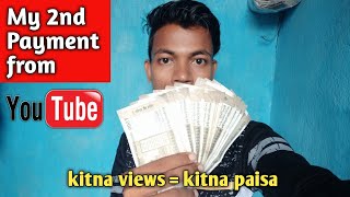 My 2nd payment from youtube  How much i earn from youtube [upl. by Aliahs]