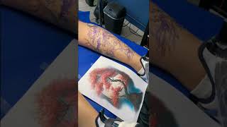 Proceso Completo de un Tatuaje de Árbol  Tatuador Profesional [upl. by Cariotta174]