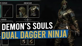 DUAL DAGGERS Dex PvE Build  DEMONS SOULS REMAKE [upl. by Leonerd]