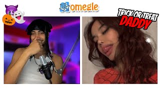 How to RIZZ girls on OMEGLE HALLOWEEN EDITION [upl. by Ilram318]