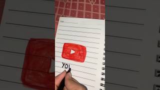 Drawing YouTube logo drawing shorts shortsfeed [upl. by Carmen]