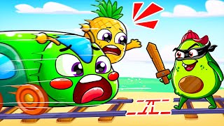 Funny Train Song 🚂 Choo Choo Train 🚋 Vehicle Song English Kids Songs and Nursery Rhymes by YUM YUM [upl. by Atinreb791]