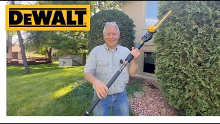 Dewalt Pole Hedge Trimmer  Dewalt Cordless Battery Powered Pole Hedge Trimmer [upl. by Poppo]