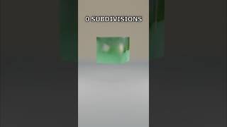 Soft Body Physics Simulation 0 vs 4 subdivisions blender b3d blender3d 3d 3danimation physics [upl. by Omiseno]