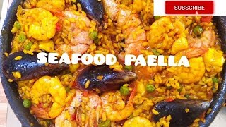 paella How to make Spanish rice paella  seafood paella recipe [upl. by Attenyl647]