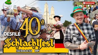 DESFILE 40ª SCHLACHTFEST 2024  COMPLETO [upl. by Namie]