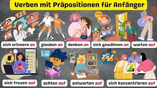 Wichtige Verben mit Präpositionen A2 amp B1Everyday German Verbs with the Accusative and Prepositions [upl. by Coady252]