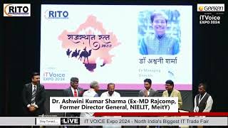 Dr Ashwini Kumar Sharma  Rajasthan Ratna Award by RITO  Geeken presents IT Voice Expo  ITVoice [upl. by Ellenod184]