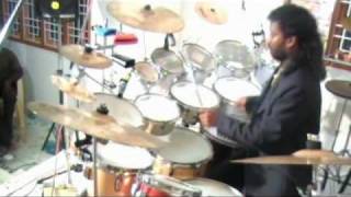 INDIAN FOLK STYLE DRUMMING BY DRUMMER SRIDHAR [upl. by Emylee]