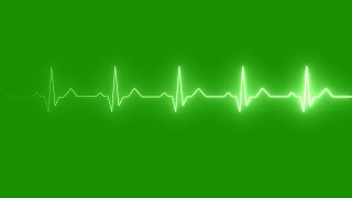 Heart pulse graph greenscreen video heart beat monitor [upl. by Vinson]