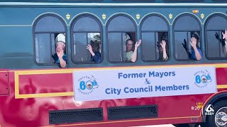 Morro Bay celebrates its 60th birthday with a parade along the Embarcadero [upl. by Atinrev570]