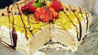 خبزة الهواء التونسية كيكة فاخرة بدون فرن gâteau courant dair خبزة هوا [upl. by Woodhead583]