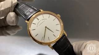 A Lange and Sohne Saxonia Thin Manual Wind 211032 [upl. by Notlem]