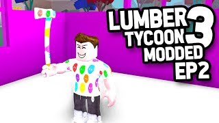 CUSTOM SENIAC AXE  Lumber Tycoon 3 Modded 2 [upl. by Aicineohp287]