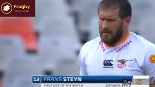 Francois Steyn 64m penalty goal Cheetahs vs Lions [upl. by Matronna337]