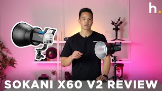 Sokani X60 V2 Portable COB LED Studio Light  Unboxing and Review [upl. by Ajak185]