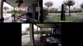 Vergleich DJI Phantom Vision V3 zu YUNEEC Q500 und GoPro 3 [upl. by Onida422]