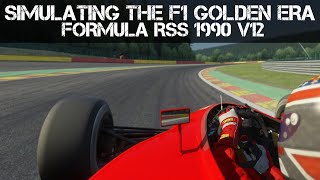 F1 GOLDEN ERA SIMULATION  Formula RSS 1990 V12 [upl. by Ahar]