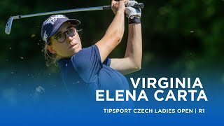 Virginia Elena Carta has a bogeyfree opening round in Czechia  Tipsport Czech Ladies Open [upl. by Maure]