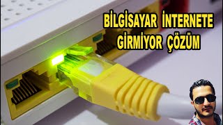 BİLGİSAYAR İNTERNETE BAĞLANMIYOR  ETHERNET BAĞLANTI SORUNU ÇÖZÜM [upl. by Ydnahs706]