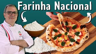 PIZZA DE LONGA FERMENTAÇÃO COM FARINHA NACIONAL [upl. by Nnazil]