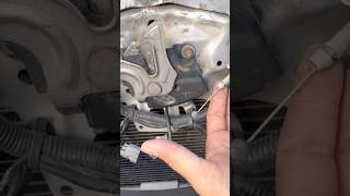 easily open broken hood latch hack florida cars automobile howto diy honda accord mechanic [upl. by Ytirahs]