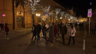 Greifswald  Start des Aufzugs 30012023 [upl. by Mandler631]