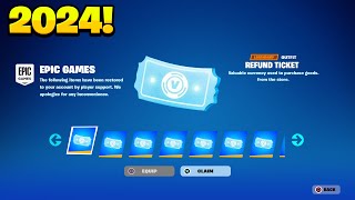 HOW TO GET MORE REFUNDS IN FORTNITE 2024 [upl. by Tebor]