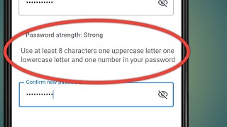 Use At Least 8 Characters One Uppercase Letter One Lowercase Letter And One Number In Your Password [upl. by Valente]