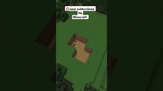 Casa subterrânea no Minecraft minecraft construction minecraftbuilding shorts [upl. by Atinrehs]