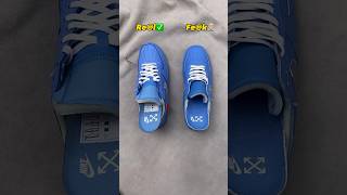 Real Vs Fake Blue OffWhite Air Force 1 sneakerhead sneakers viral [upl. by Haroppizt]