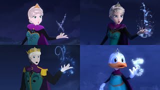 Frozen Let It Go Anime vs Original vs Male Version vs Donald Duck Animation [upl. by Rudich]