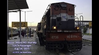 Akola  Mhow Meter Gauge Journey [upl. by Tudela747]