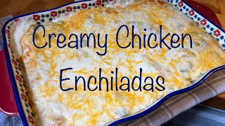 Creamy White Chicken Enchiladas [upl. by Enhpad]