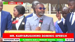 MR KARYARUGOKWO DOMINIC HEADTEACHER SPEECH  DEDICATION AND CONFIRMATION SERVICE 2024 [upl. by Charron462]