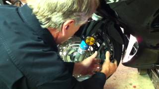 st1300 front wheel removal [upl. by Assyli]