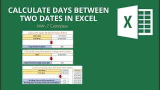 Calculate Working Days Between Two Dates in Excel excluding Weekend amp Holidays [upl. by Nohtan865]