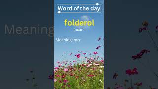 Word of the day  folderol  The Practical Post  trendingshorts viralshorts english [upl. by Pearlstein889]