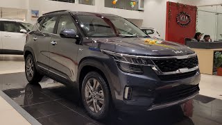 2023 Kia Seltos HTX IVT Petrol Gravity Gray [upl. by Einneg]