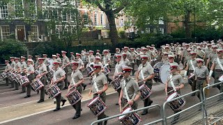 The Massed Bands of HM Royal Marines Beating Retreat Rehearsal 2024 [upl. by Baylor]