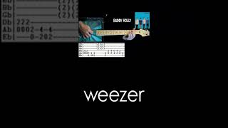 Weezer Buddy Holly Guitar Tab Cover [upl. by Akinert]