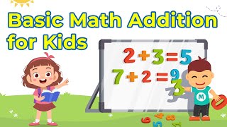 Basic Math Addition for Kids  Addition for Kindergarten  Kindergarten Maths [upl. by Chatav]