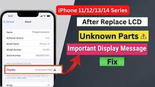 iPhone 13 13Pro 13 Pro Max screen replacement and remove important display message tricktutorial [upl. by Snashall]