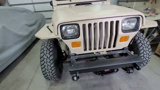 1994 Jeep Wrangler YJ makeover DIY flat fender [upl. by Ymmit836]