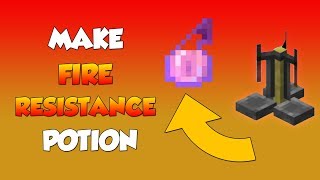 How to Make Fire Resistance Potion  Minecraft  OPTV GAMING [upl. by Tooley]