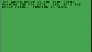 Atari 8bit scrolling through font bitmap looping code [upl. by Aselehc]