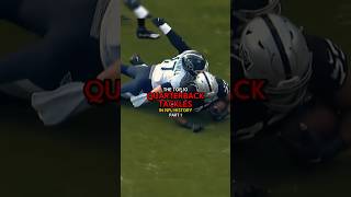 Top 10 quarterback tackles in NFL  Part 1 [upl. by Anattar]