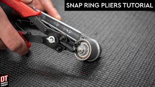 How to Use Snap Ring Pliers  Tutorial [upl. by Hesper]