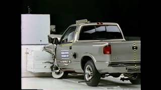 IIHS Small Regular Cab Pickup Crash Test Compilation [upl. by Morgun901]