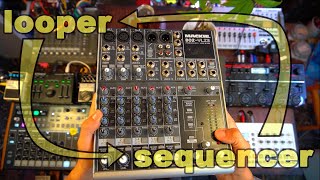 why mackie mixers are great for looping AND sequencing [upl. by Inanuah]